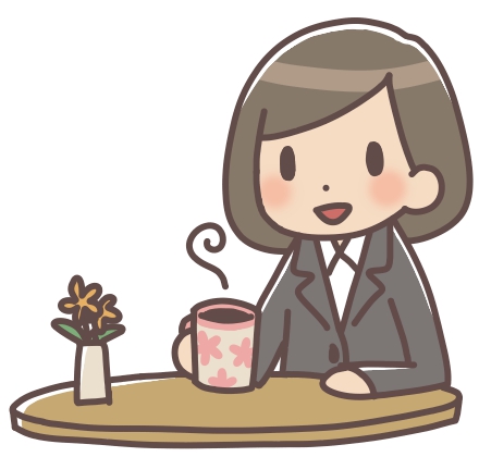 リラックスしている女性社員